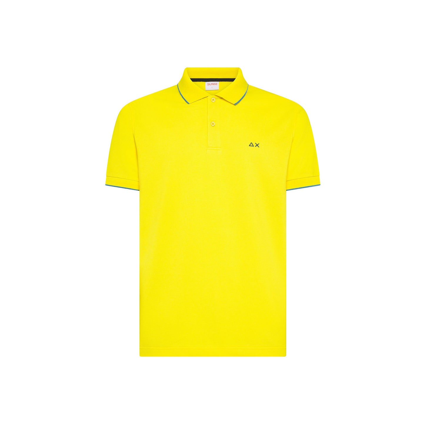 SUN68 POLO SMALL STRIPE ON COLLAR A36111