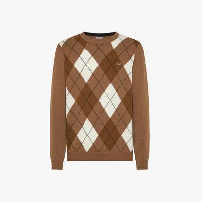 SUN68
MAGLIA IN LANA E CASHMERE CON ROMBI K45160