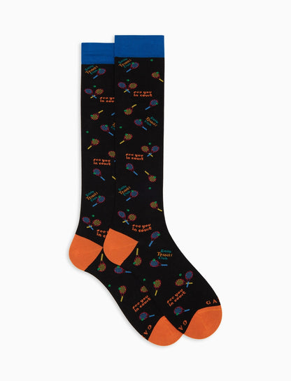 GALLO 
CALZE LUNGHE UOMO IN COTONE FANTASIA TENNIS AP516246