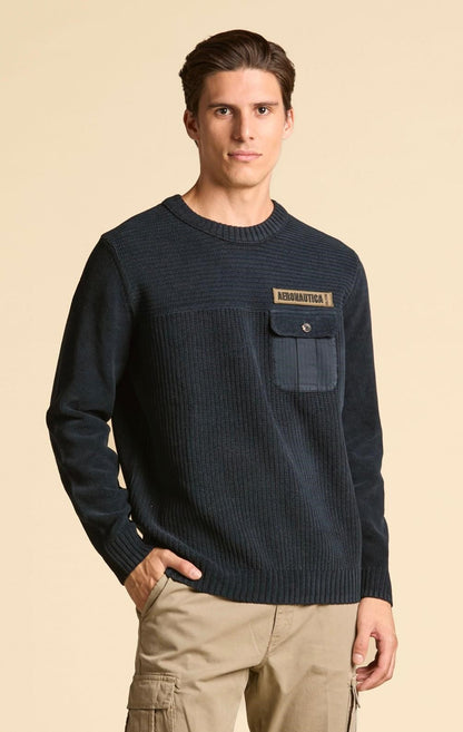 AERONAUTICA MILITARE
MAGLIA GIROCOLLO CINIGLIA CON TASCHINO MA1573UL00539