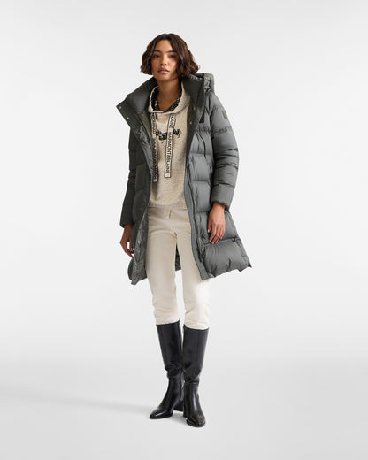 HARMONT&BLAINE
PIUMINO LUNGO CON CINTURA E INSERTI IN TESSUTO TECNICO K0PD60 0406581