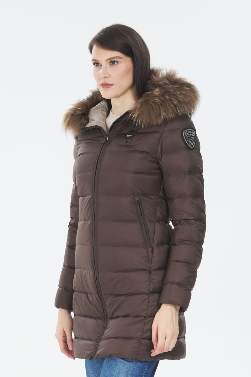 BLAUER 
PIUMINO LUNGO CON PELLICCIA KRISTIN 25WBLDK03103 006047