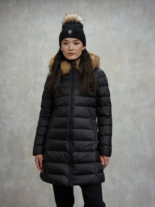 BLAUER 
PIUMINO LUNGO CON PELLICCIA KRISTIN 25WBLDK03103 006047