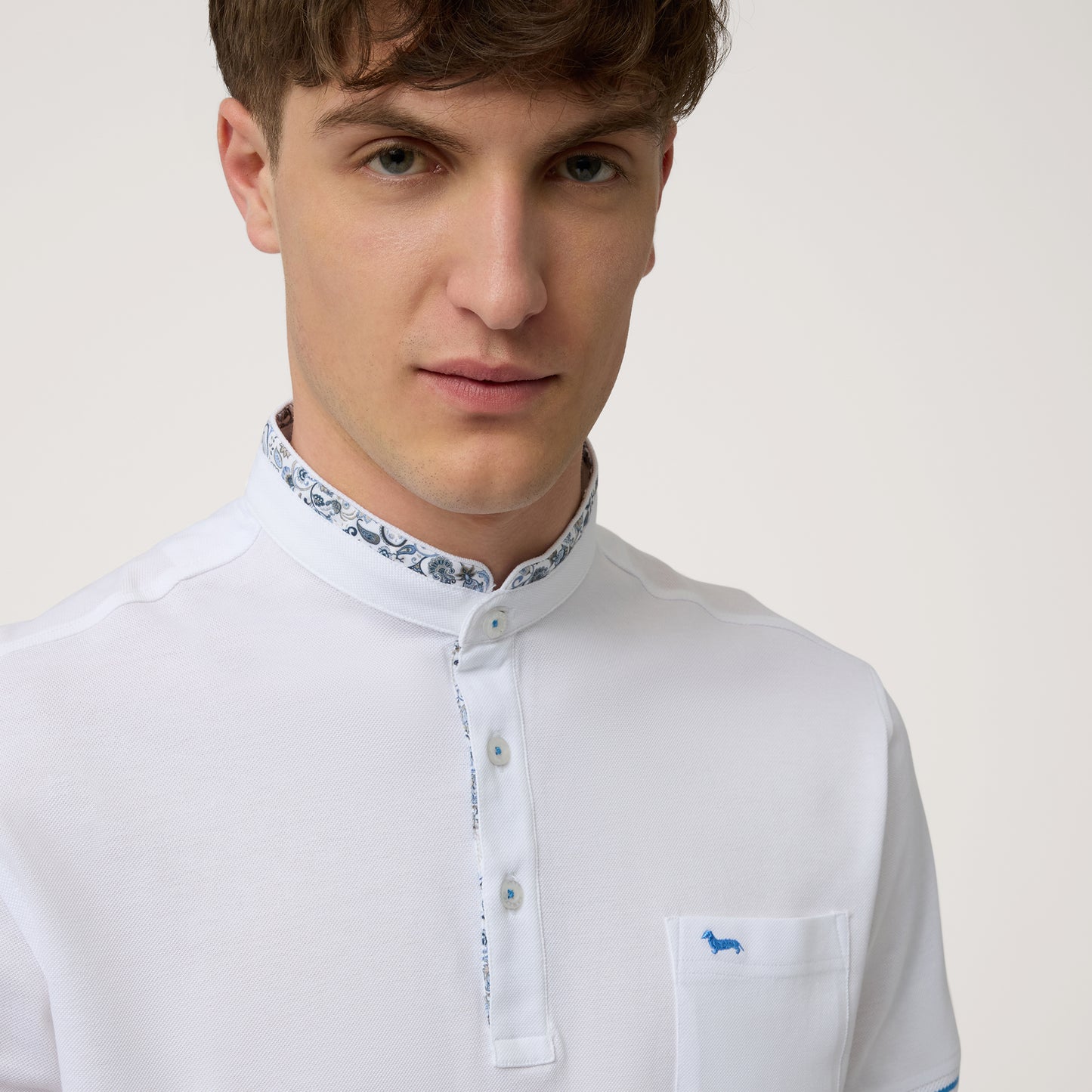 HARMONT&BLAINE
POLO CON COLLO ALLA COREANA LRN429 021148