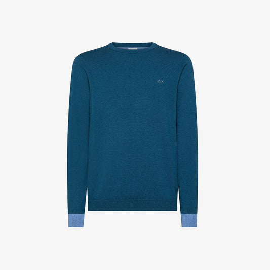 SUN68
MAGLIA IN LANA E COTONE CON PATCH K45143