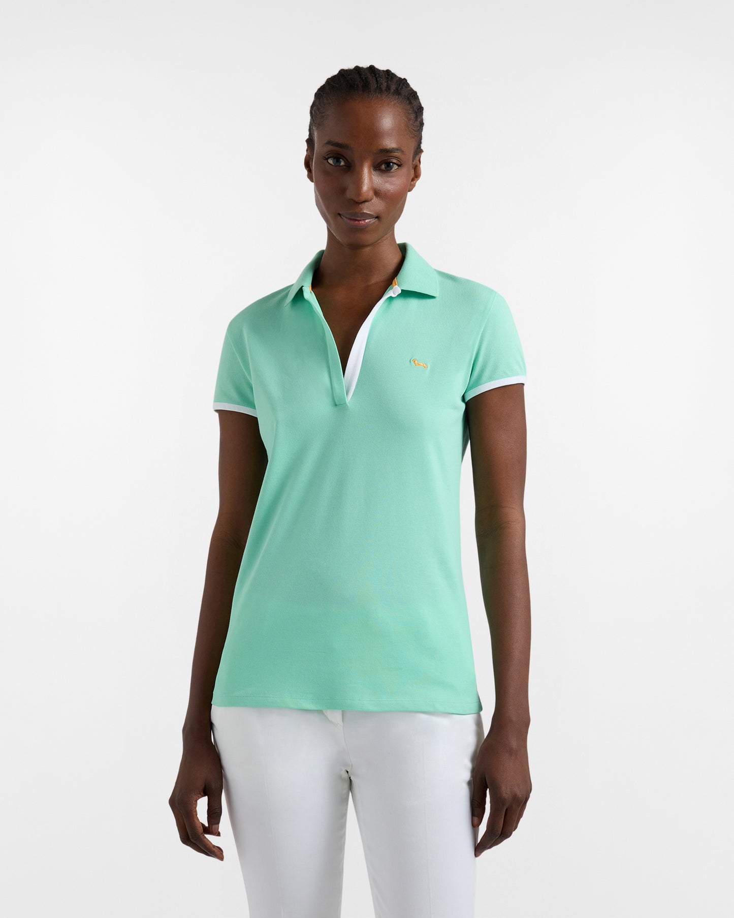 HARMONT&BLAINE 
POLO SLIM CON FINTA SENZA BOTTONI LSQD50 020862