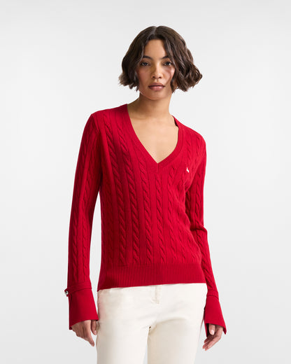 HARMONT&BLAINE
PULLOVER SCOLLO A V CON TRECCE H0PD50 031098