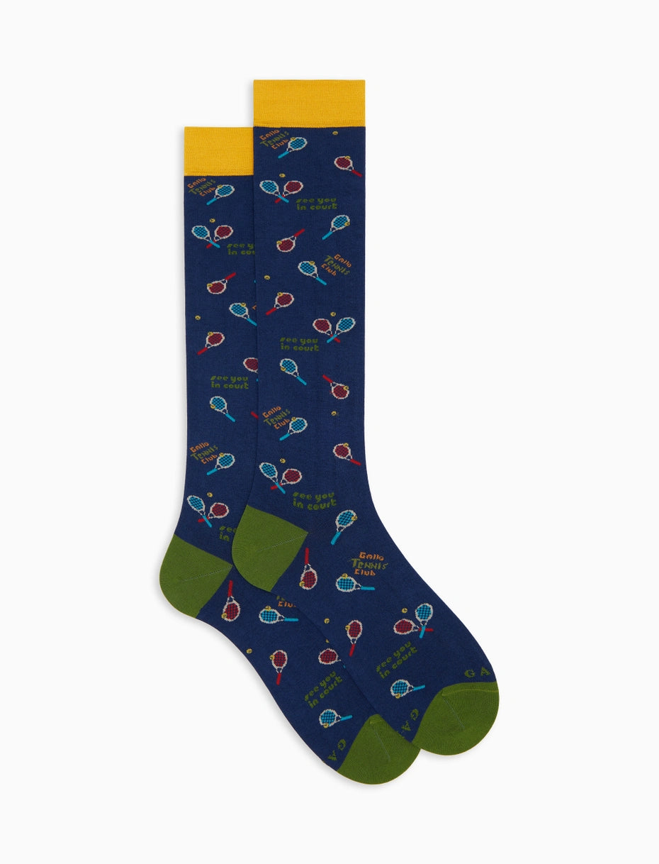 GALLO 
CALZE LUNGHE UOMO IN COTONE FANTASIA TENNIS AP516246