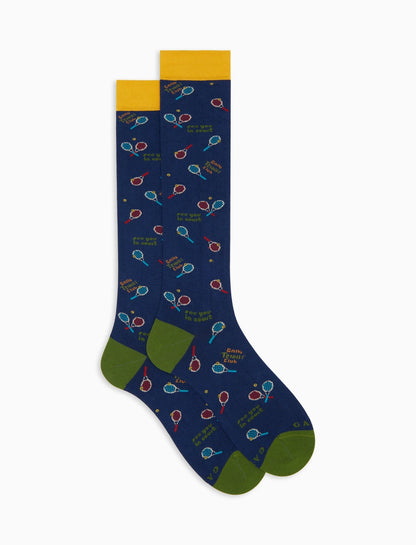 GALLO 
CALZE LUNGHE UOMO IN COTONE FANTASIA TENNIS AP516246