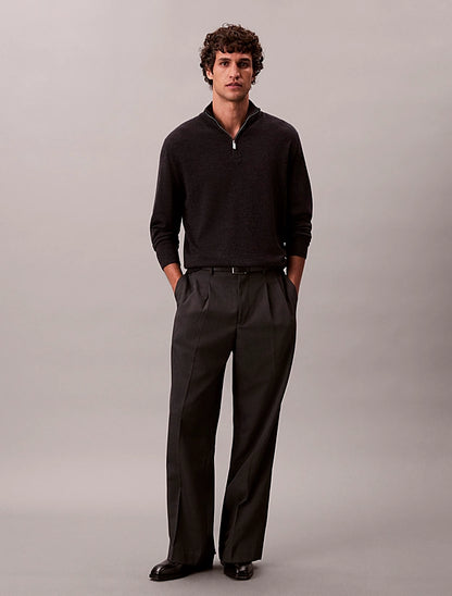 CALVIN KLEIN
MAGLIONE IN LANA MERINO CON ZIP A 1/4 LV04LD318G