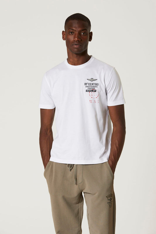 AERONAUTICA MILITARE 
T-SHIRT 81°CENTRO CAE STAMPA SUL RETRO 231TS2089J594