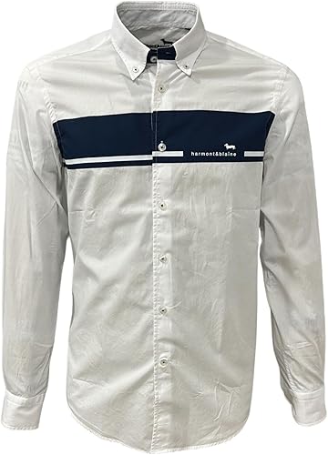 HARMONT&BLAINE
CAMICIA CON FASCIA E LOGO CRK943 011759M