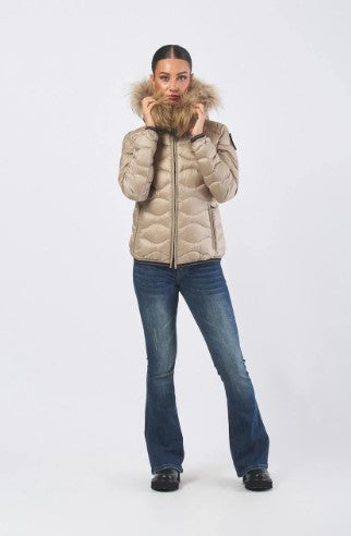BLAUER
PIUMINO CON BORDO IN PELLICCIA ALDIE 25WBLDC03096 006047