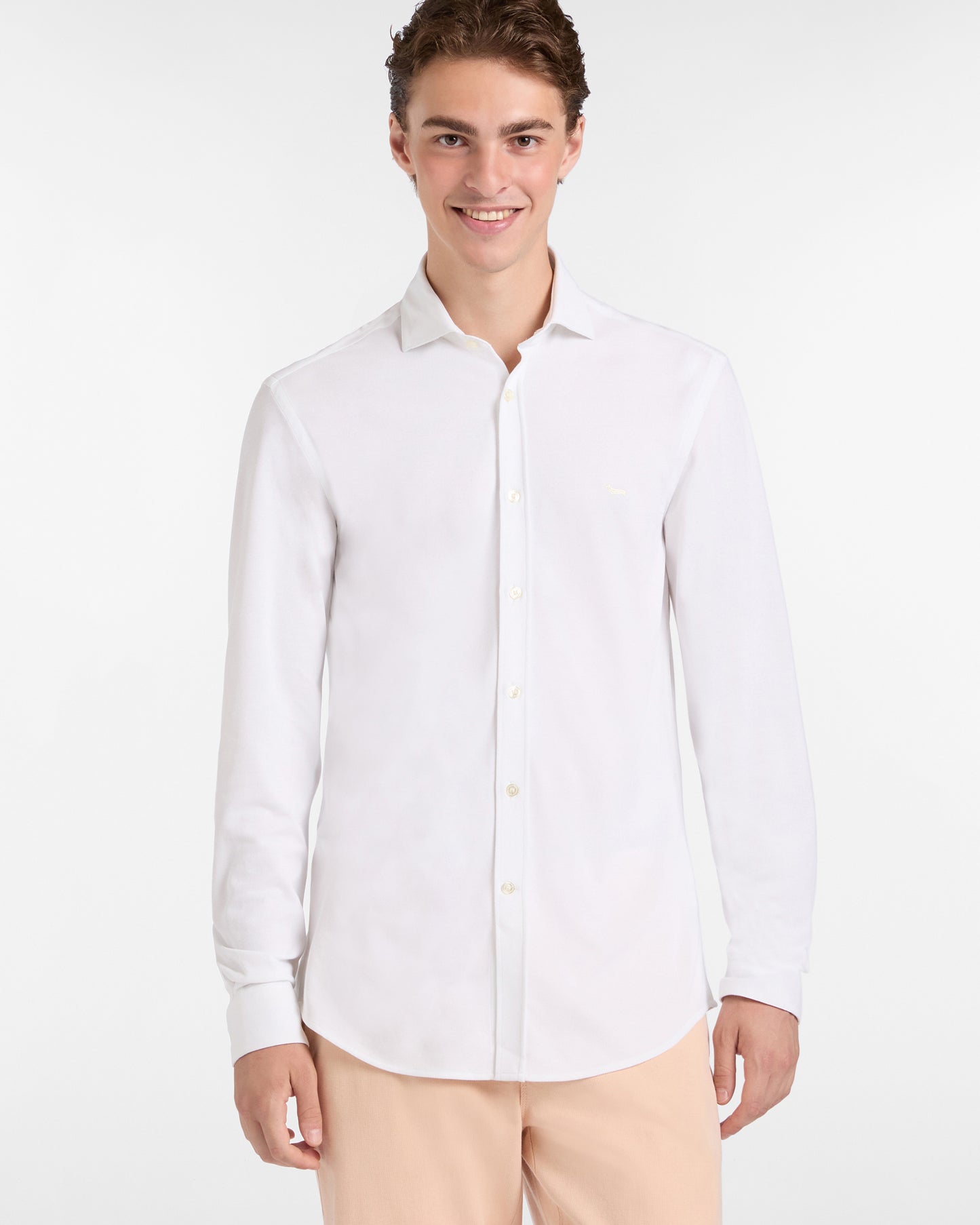HARMONT&BLAINE
CAMICIA IN JERSEY TINTA UNITA CNP001 013471I
