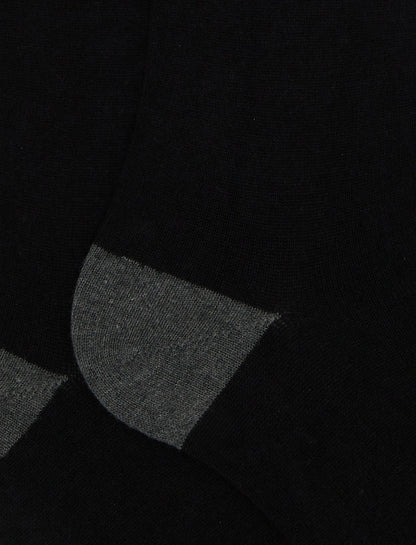 GALLO 
CALZE LUNGHE UOMO IN COTONE E CASHMERE TINTA UNITA E CONTRASTI AP102864