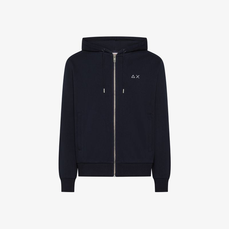 SUN68
FELPA CON CAPPUCCIO E ZIP F46102