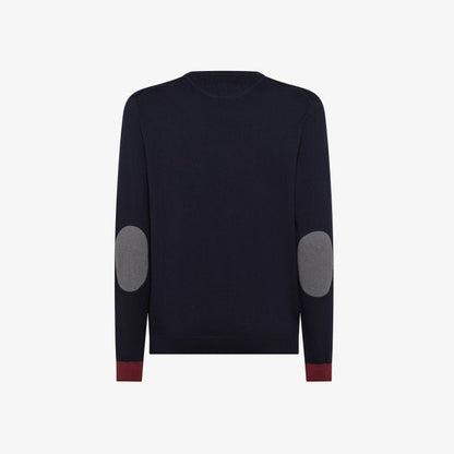 SUN68
MAGLIA IN LANA E COTONE CON PATCH K45143