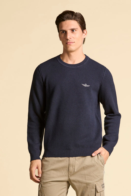 AERONAUTICA MILITARE
MAGLIONE GIROCOLLO MISTO LANA PUNTO RISO MA1582UL00903