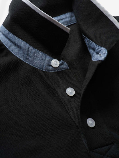 BLAUER
POLO CON INSERTI IN CHAMBRAY 24SBLUT02205 006817