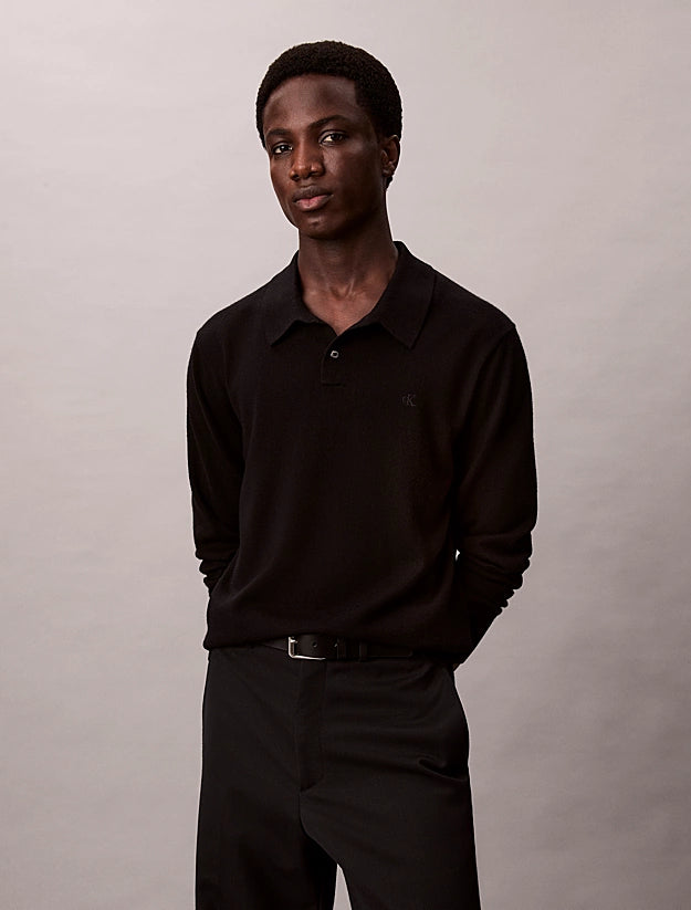 CALVIN KLEIN
MAGLIONE POLO IN LANA MERINO LV04LD319G