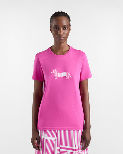 HARMONT&BLAINE 
T-SHIRT BASSOTTO RIGATO DAVANTI IRQD08 021055