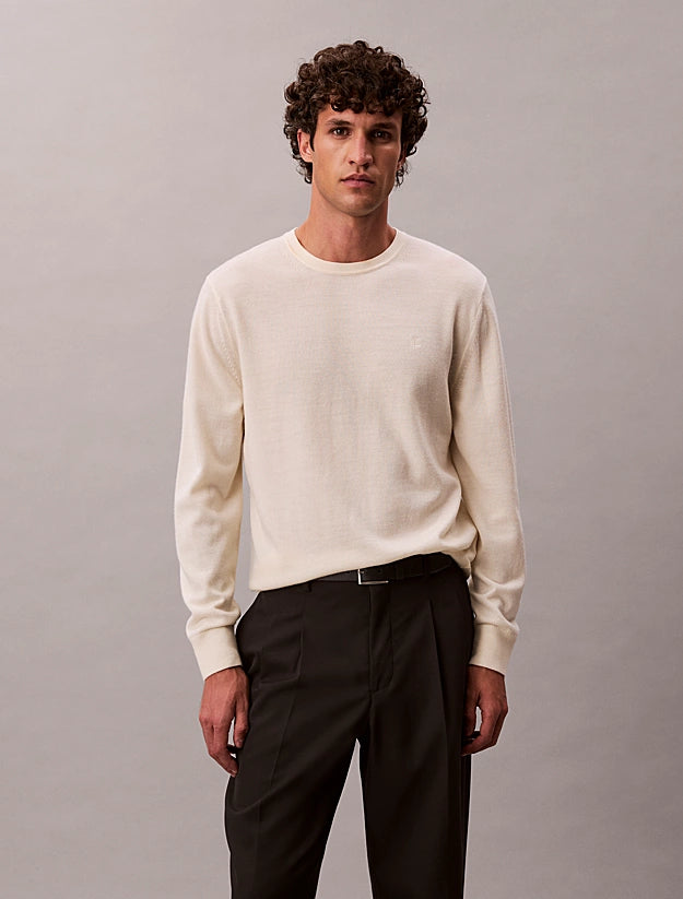 CALVIN KLEIN
MAGLIONE CLASSICO IN LANA MERINO LV04LB305G