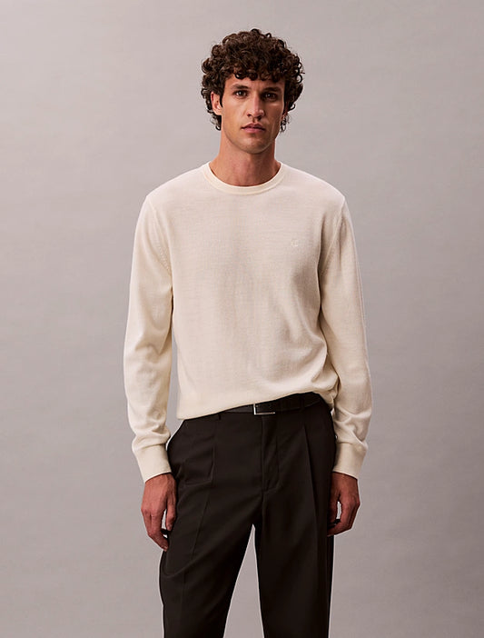 CALVIN KLEIN
MAGLIONE CLASSICO IN LANA MERINO LV04LB305G