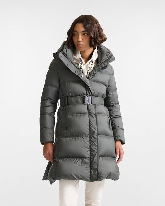 HARMONT&BLAINE
PIUMINO LUNGO CON CINTURA E INSERTI IN TESSUTO TECNICO K0PD60 0406581