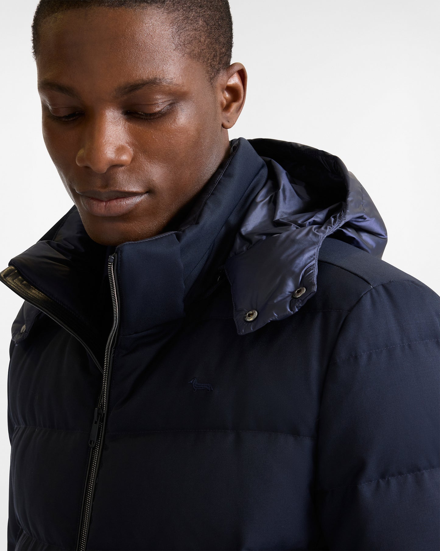 HARMONT&BLAINE
PIUMINO IN LANA TECNICA CON CAPPUCCIO K0P291 0406541