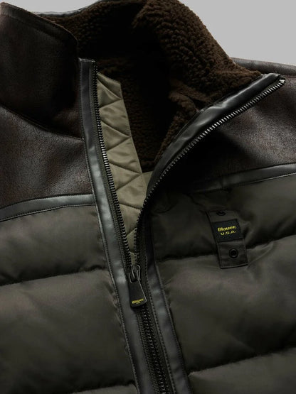 BLAUER
GIUBBETTO NYLON E MONTONE ECO ORGAN 25WBLUC02028 007280