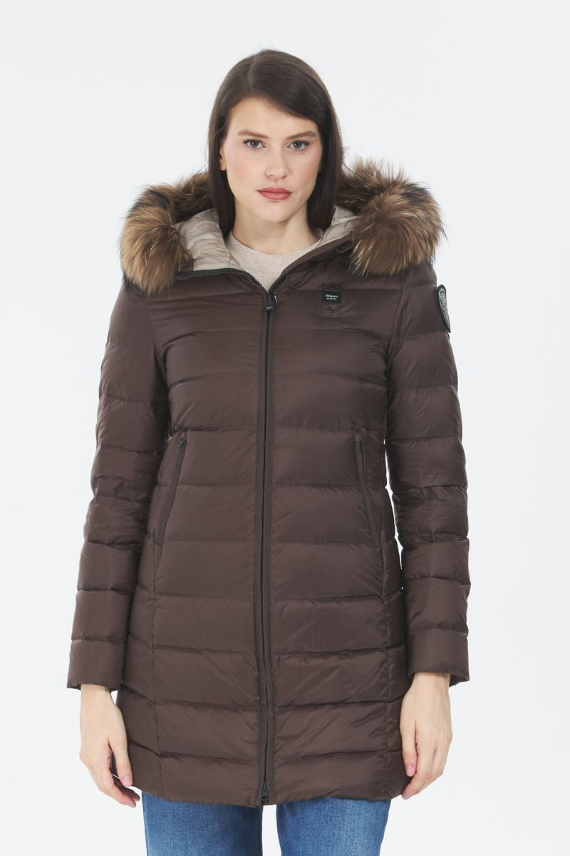 BLAUER 
PIUMINO LUNGO CON PELLICCIA KRISTIN 25WBLDK03103 006047