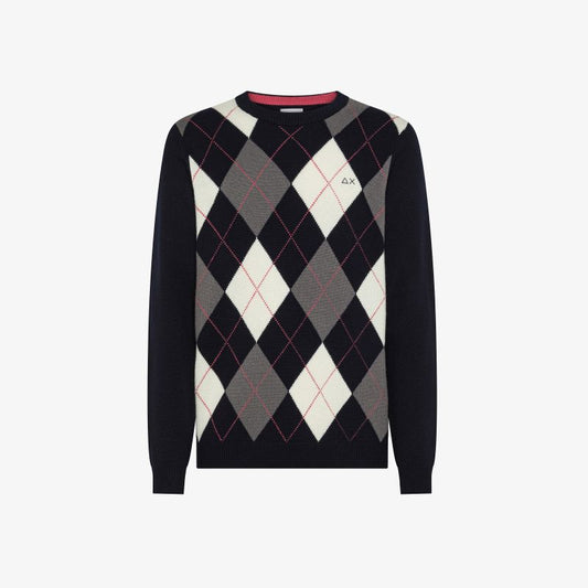 SUN68
MAGLIA IN LANA E CASHMERE CON ROMBI K45160