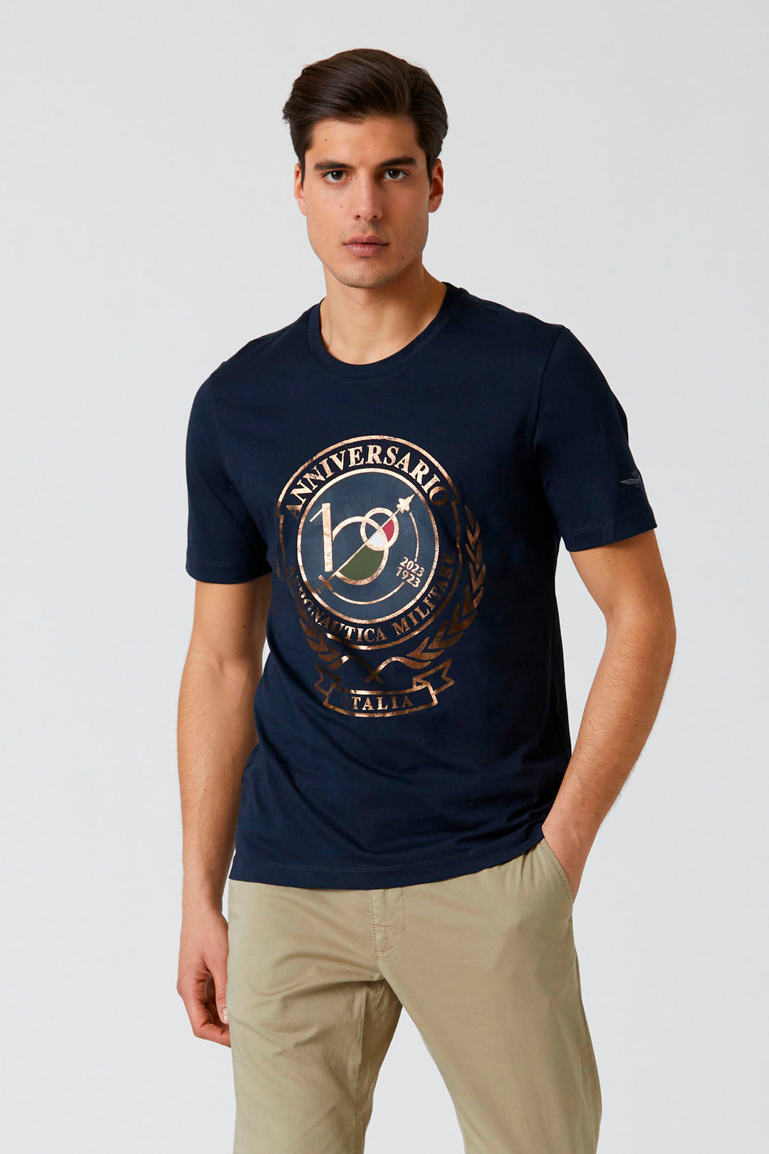 AERONAUTICA MILITARE 
T-SHIRT STAMPA CENTENARIO AM 231TS2118J594